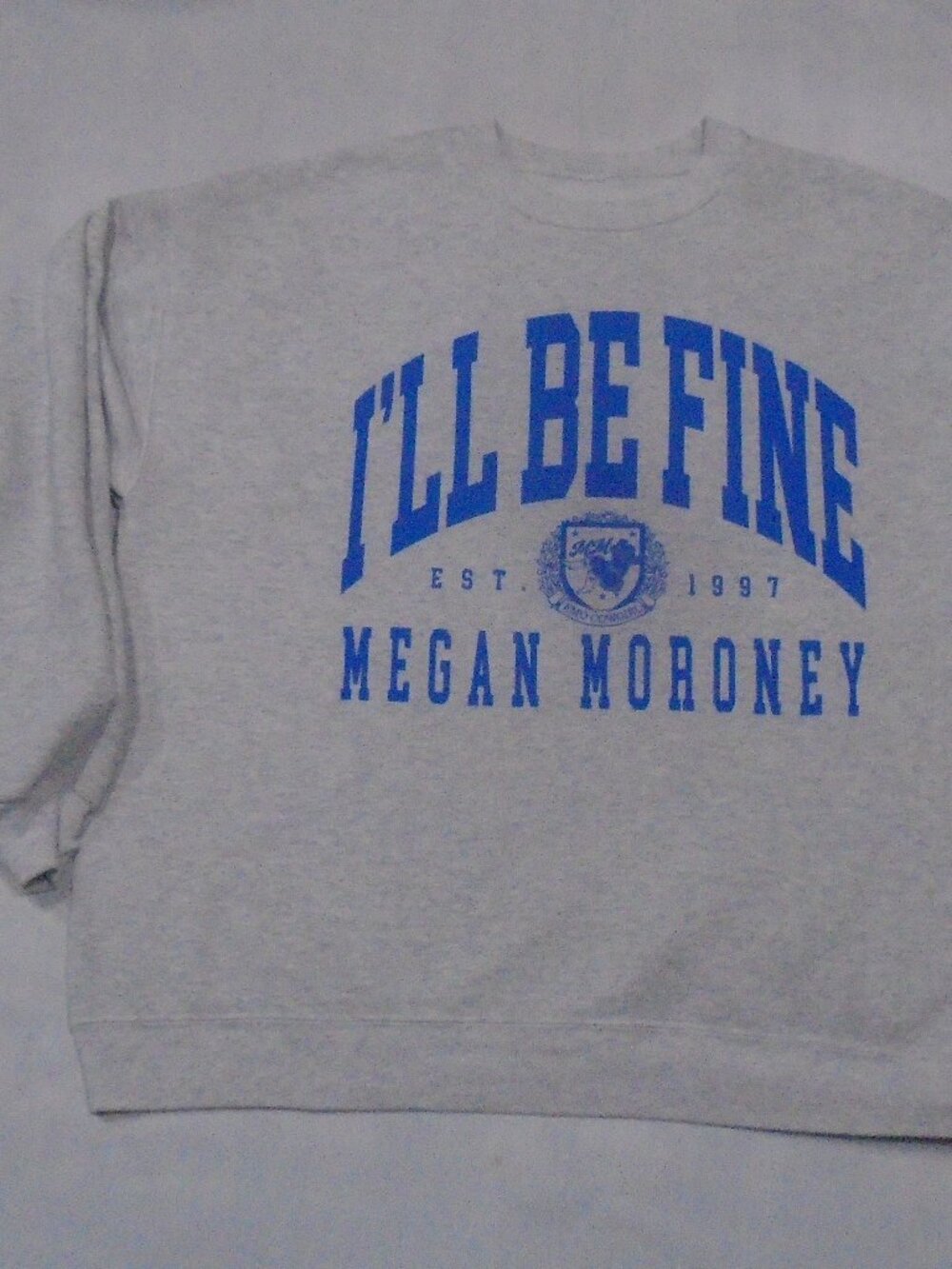 Megan Moroney Am I Okay I'll be Fine Reversible Tour Crewneck Sweatshirt Large